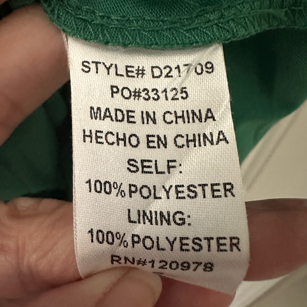 Entro Green Tiered Midi Dress Size Small - Picture 10 of 10